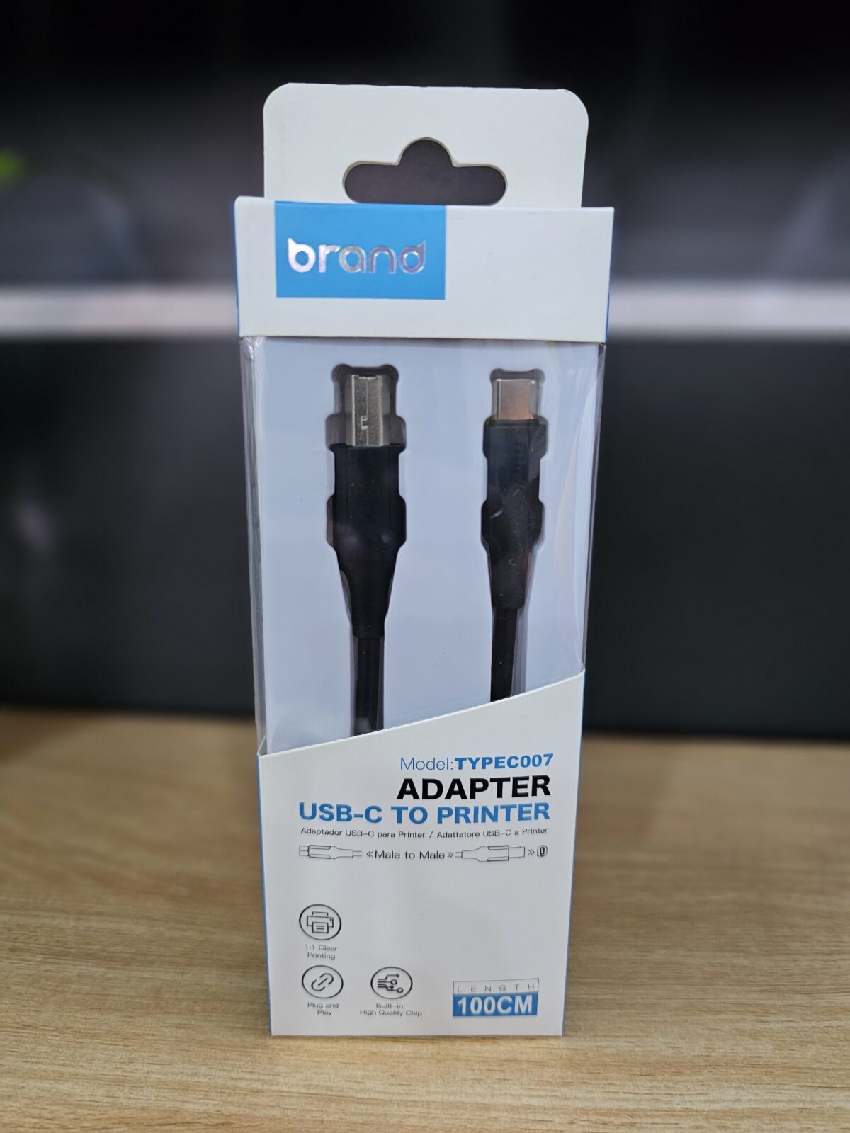Cable USB-C a USB-D Impresora TIPEC007 - Imagen 1