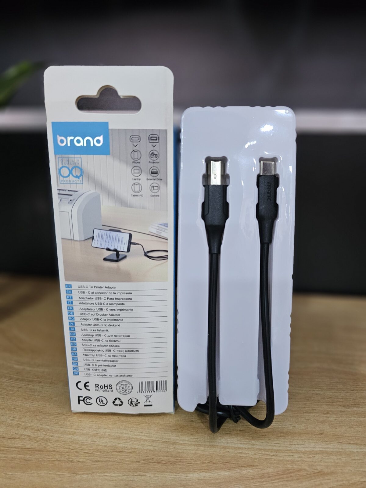 Cable USB-C a USB-D Impresora TIPEC007 - Imagen 2