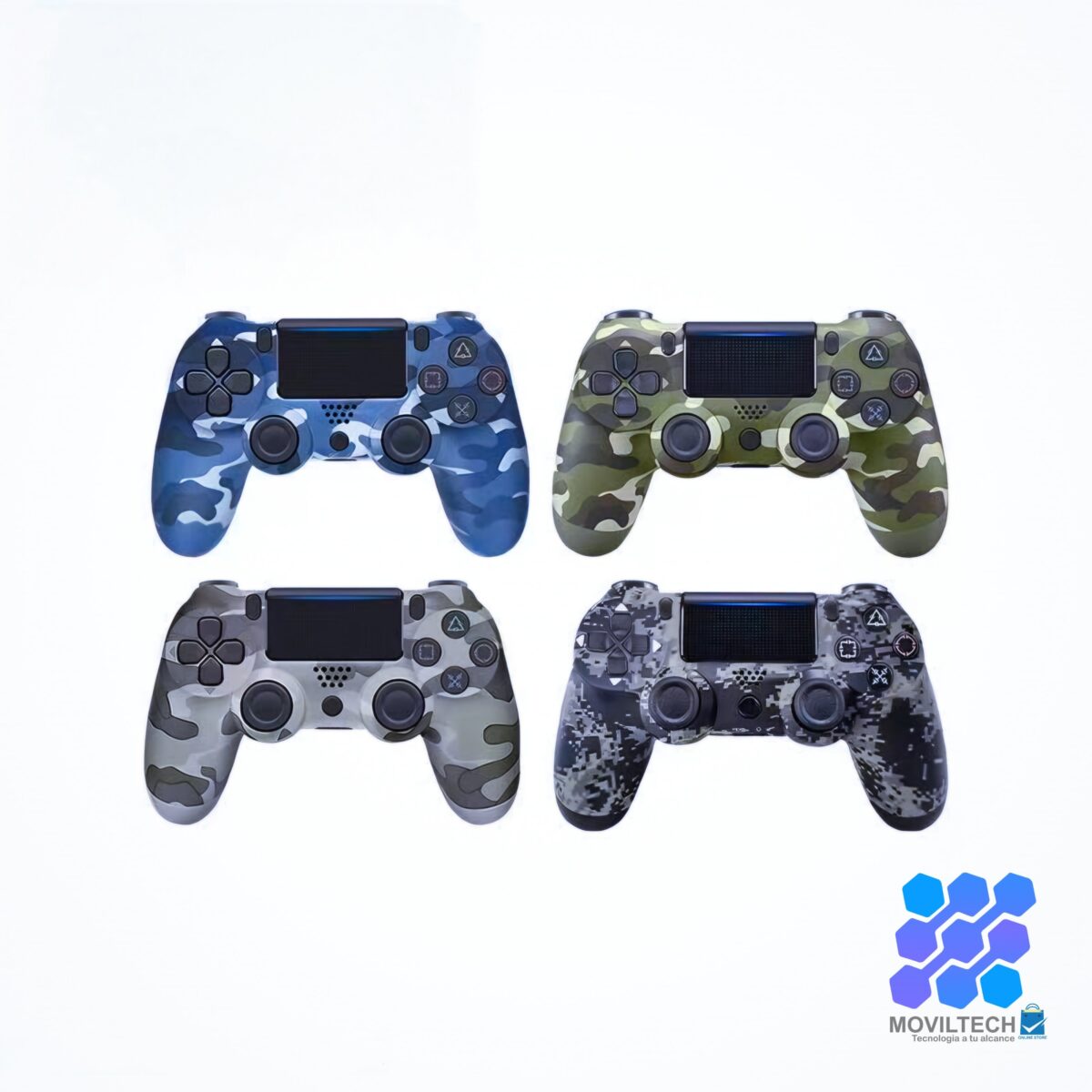 Control Bluetooth Camuflado para PS4 - Imagen 1